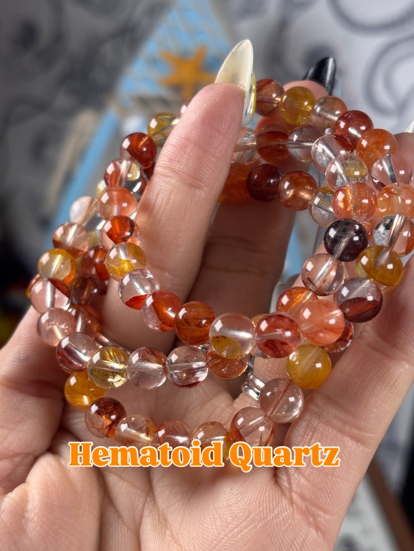 Hematoid Quartz Bracelets