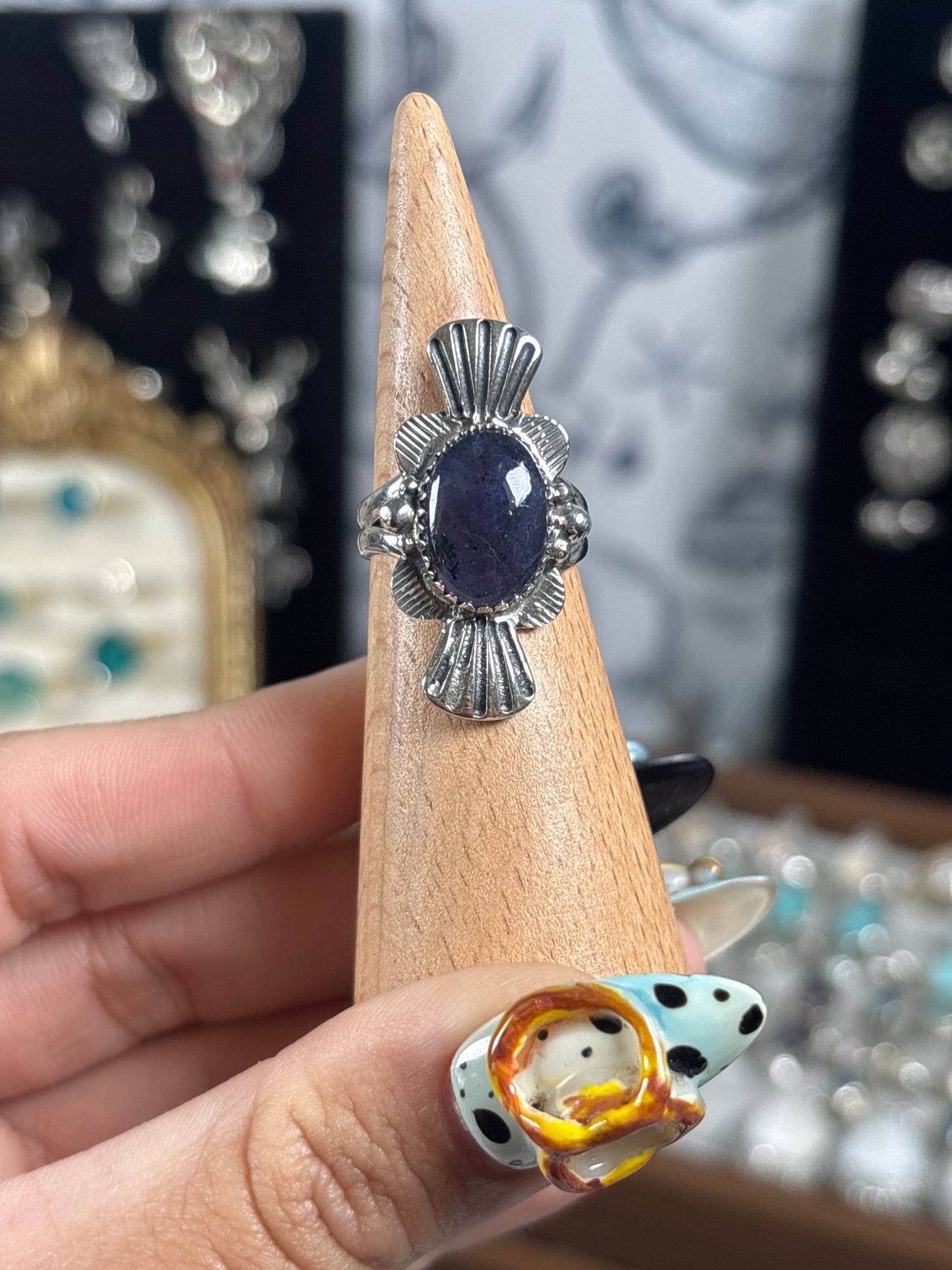 Iolite ring