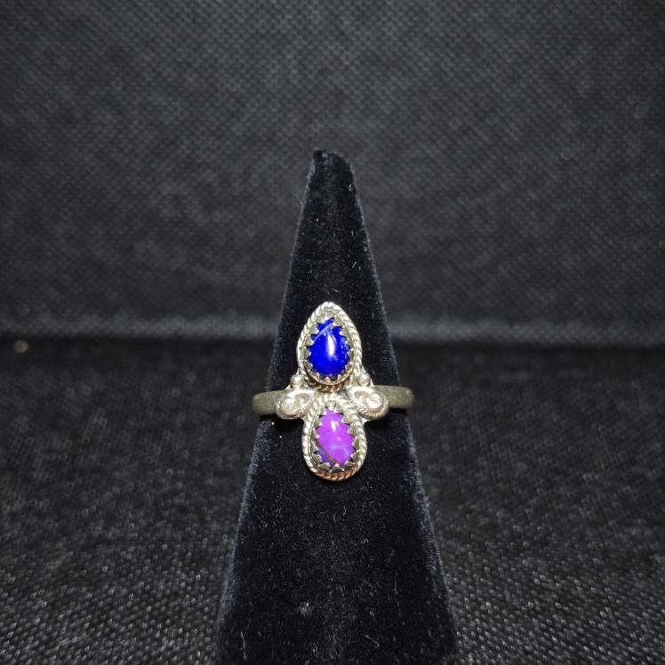 Turquoise Double Teardrop Ring