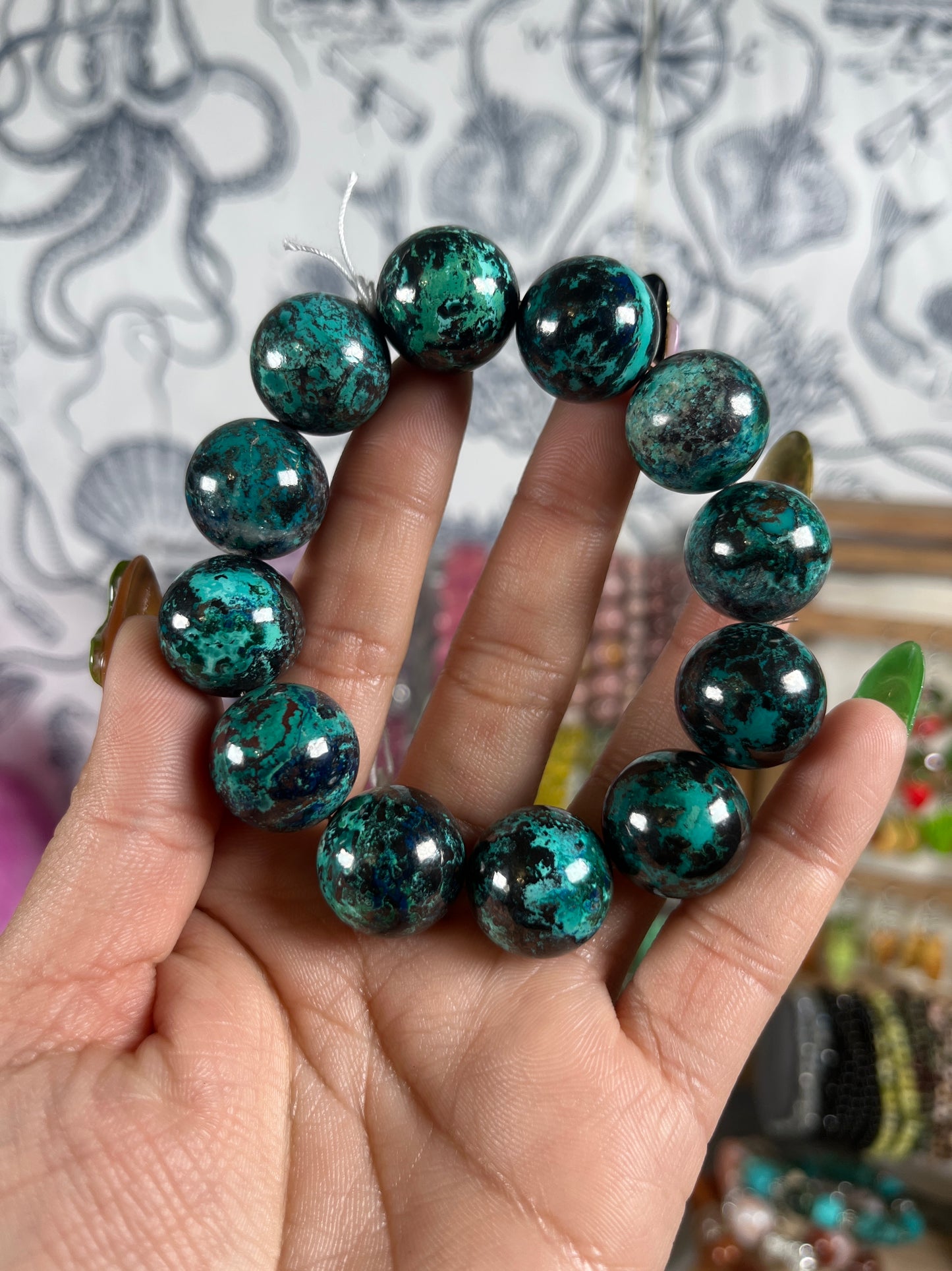 Big Bead Chrysocolla Bracelets