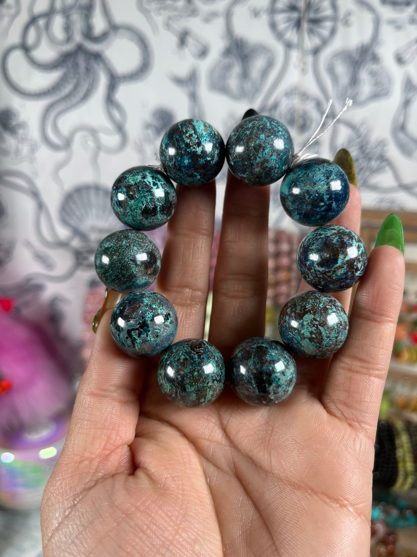 Big Bead Chrysocolla Bracelets