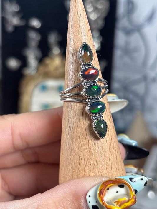 Black Opal Multi ring