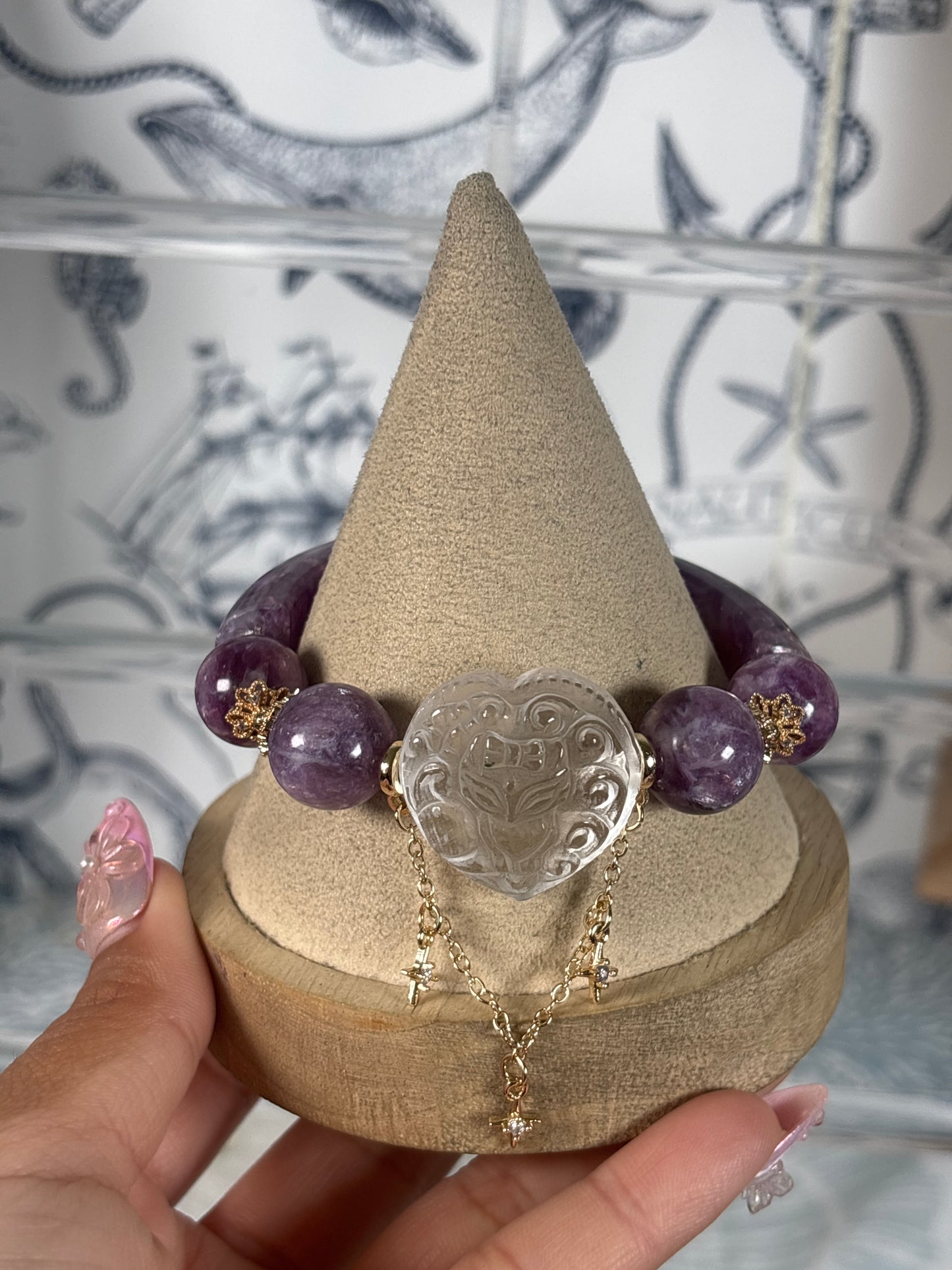 Purple Micca Half Bangle