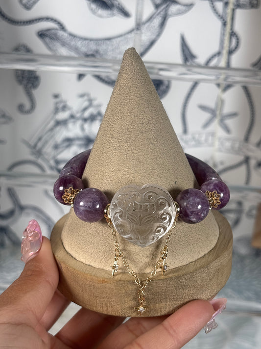 Purple Micca Half Bangle