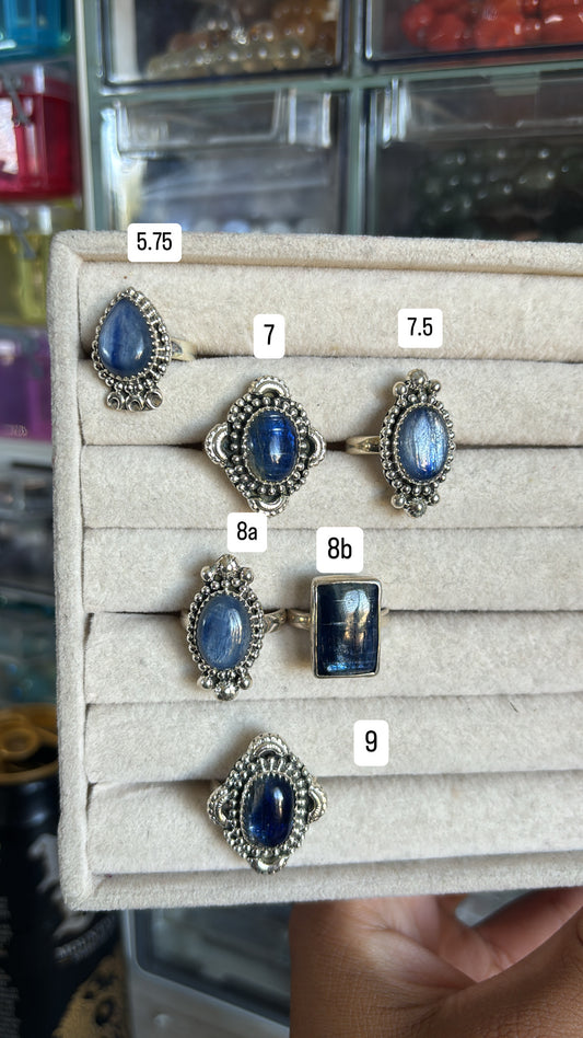 Blue Kyanite Rings