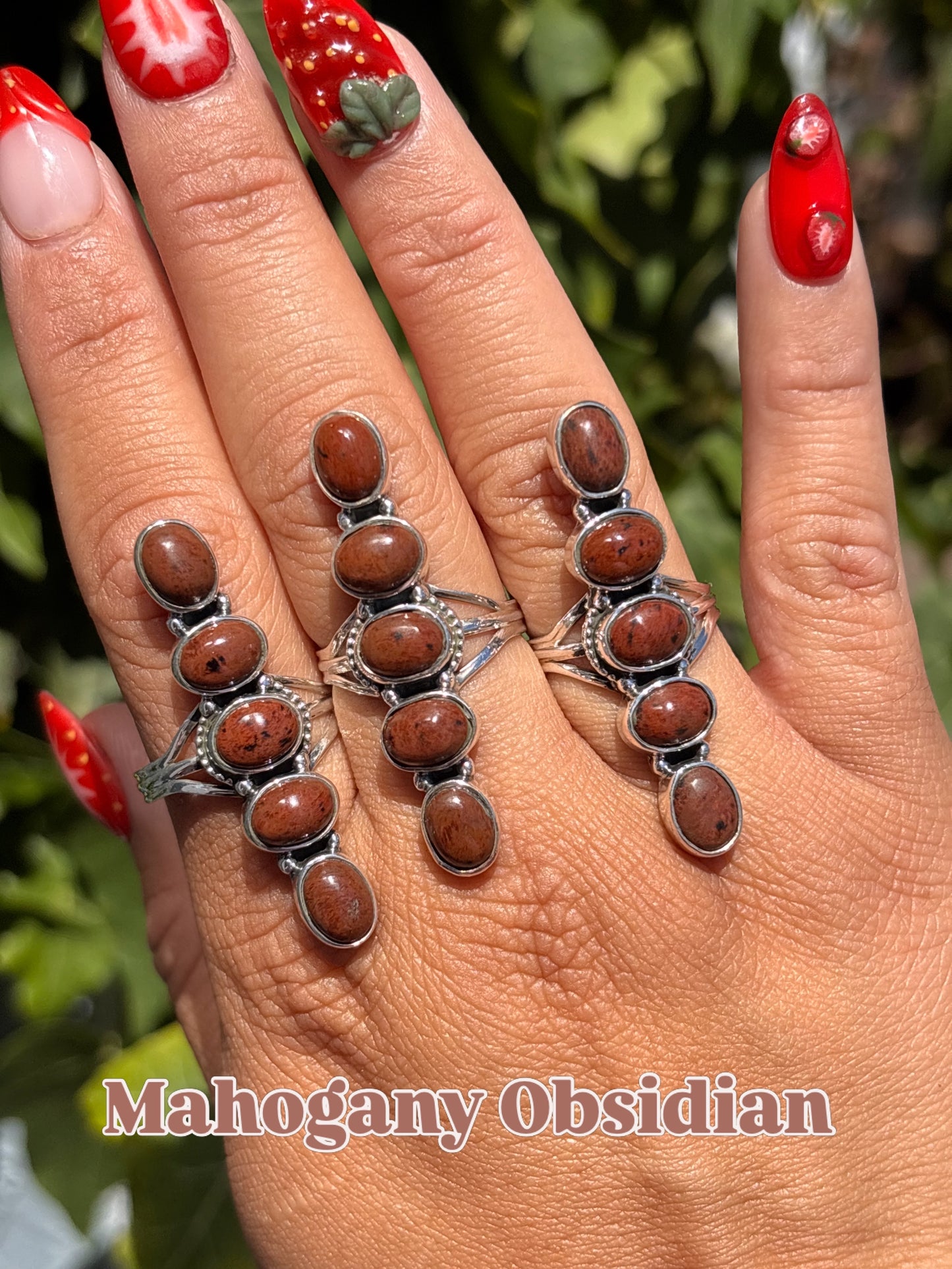 Mahogany Obsidian Ring