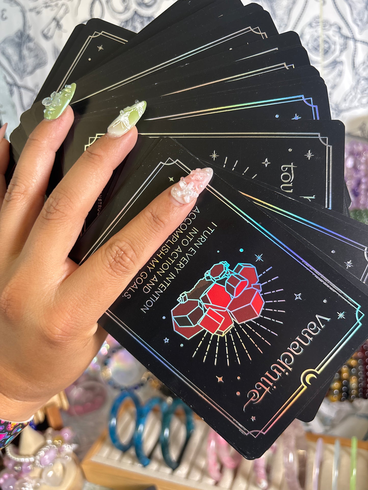 Affirmations Silver Deck by Moonstruck Crystals