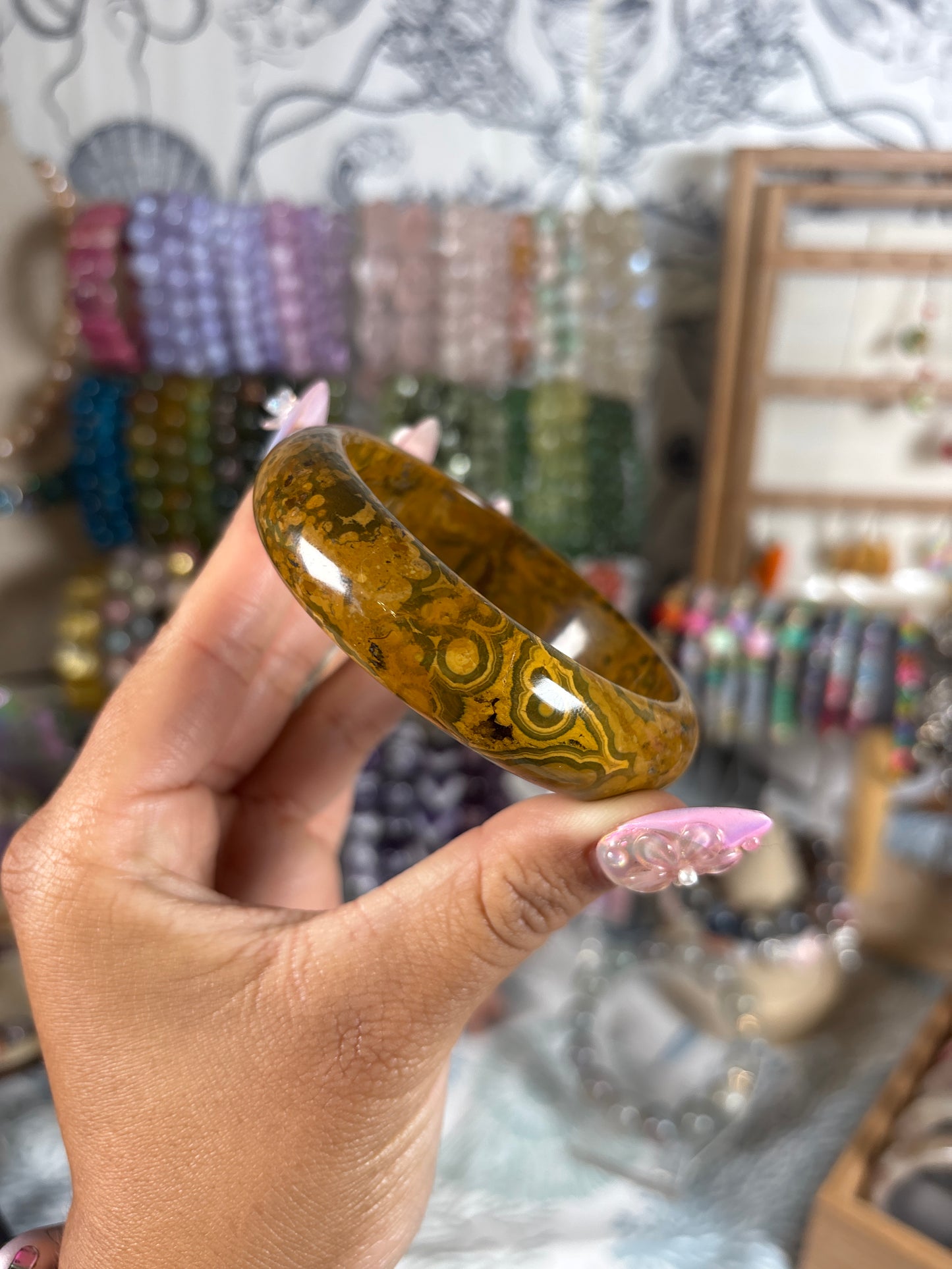 Kabamby Ocean Jasper Hard Bangle