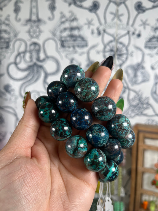 Big Bead Chrysocolla Bracelets