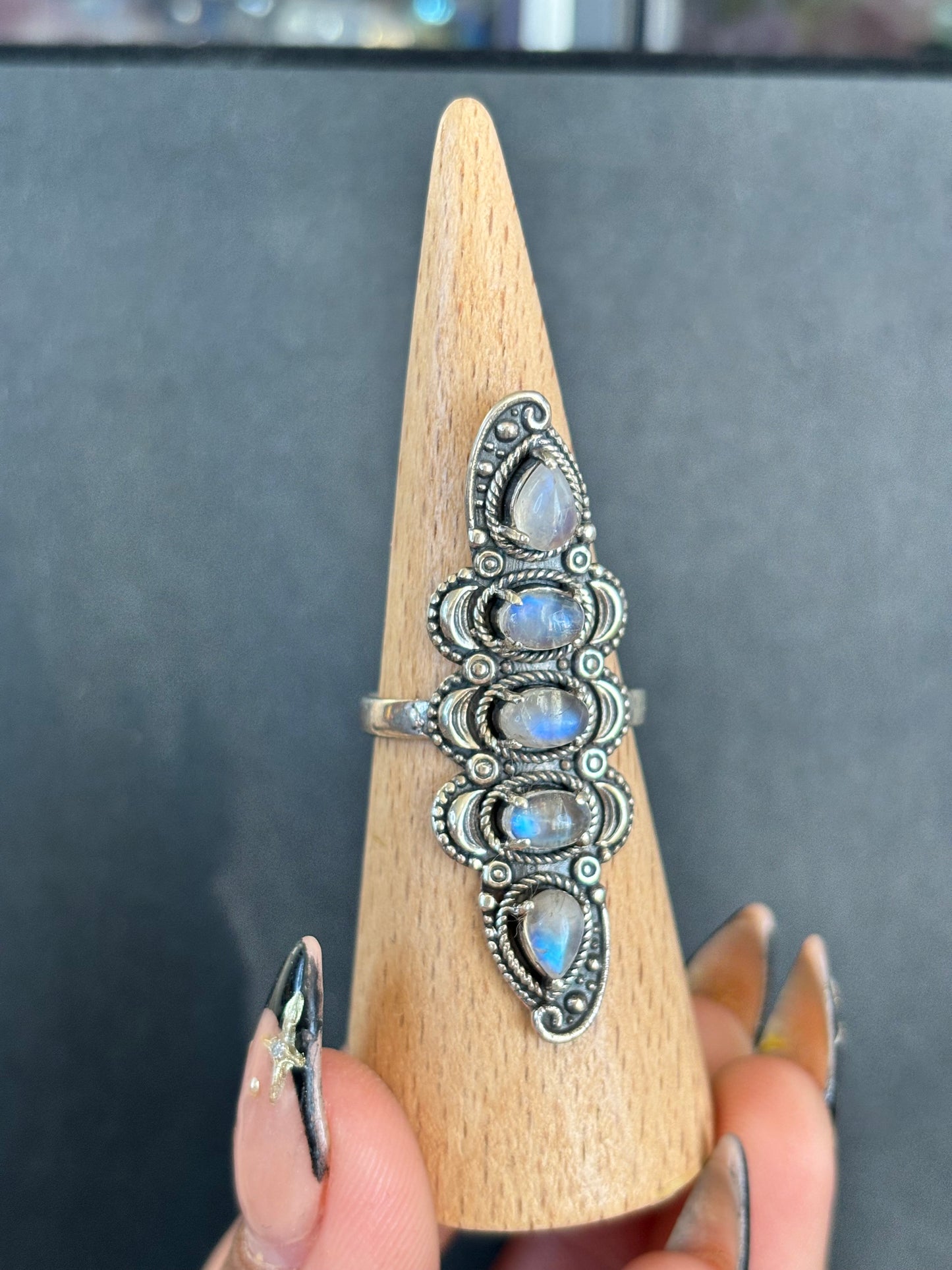 Multi Stone Moonstone Ring