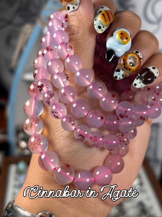 Cinnabar Agate Braclelets