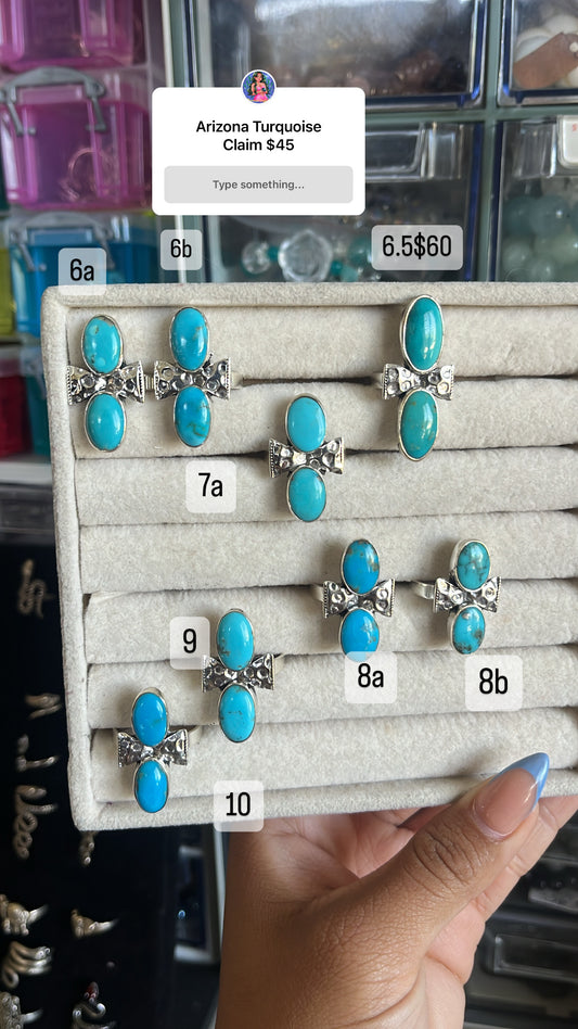 Arizona Turquoise Double Ring Turquoise