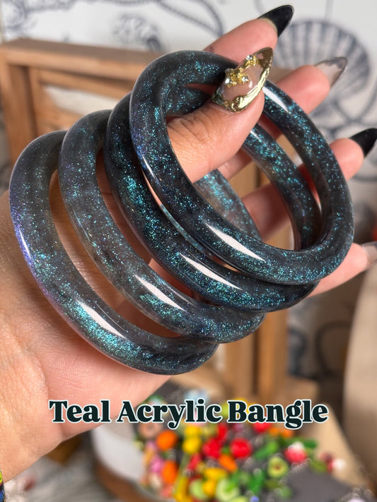 Teal Acrylic Bangle