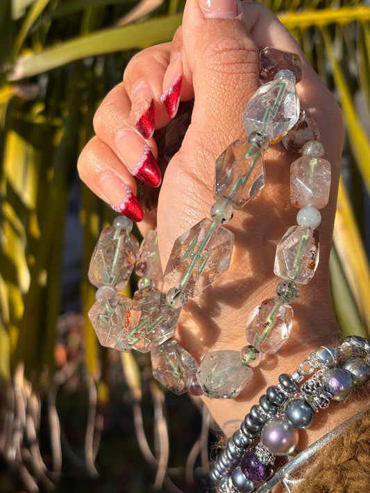 Garden Quartz Freeform Bracelet