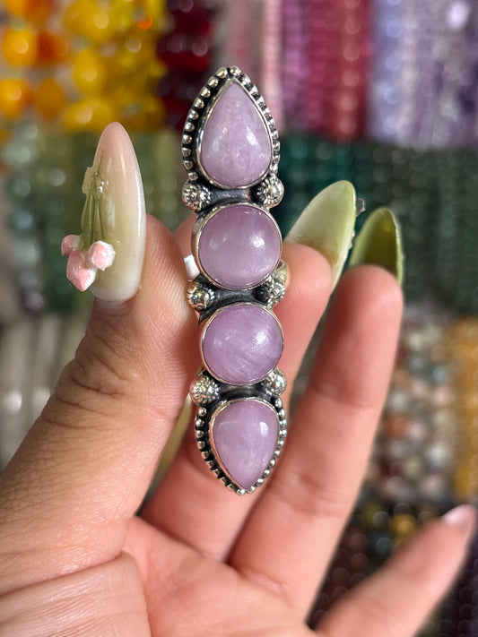 Kunzite Statement Ring