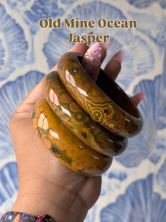 Kabamby Ocean Jasper Hard Bangle