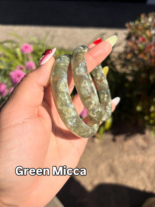 Green Micca Hard Bangle