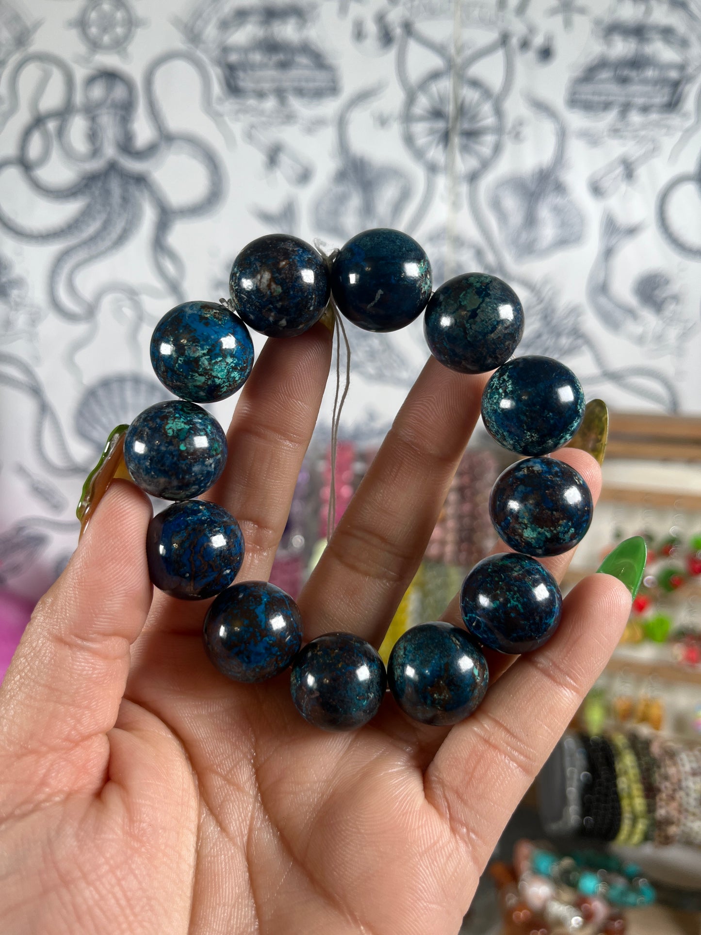 Big Bead Chrysocolla Bracelets