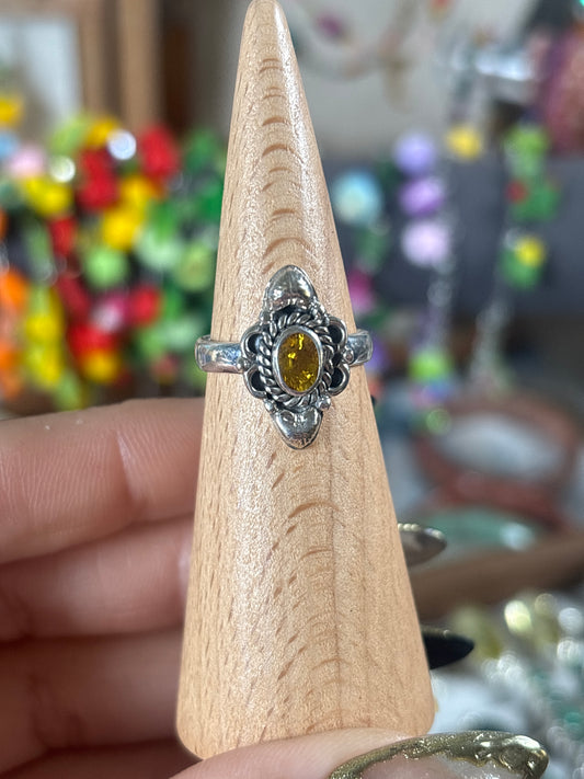Yellow Sapphire Single Ring
