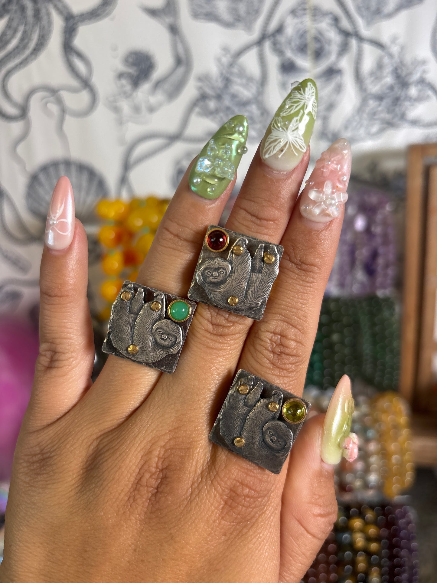 Sloth Handmade Artisan Rings