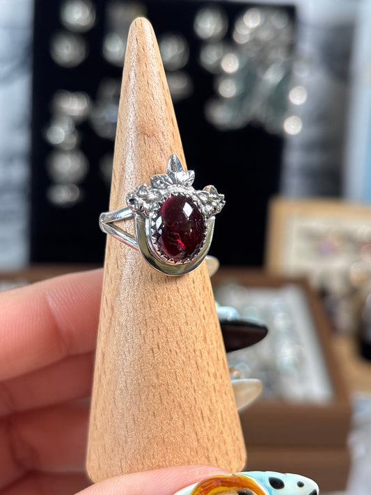 Purple Garnet Ring