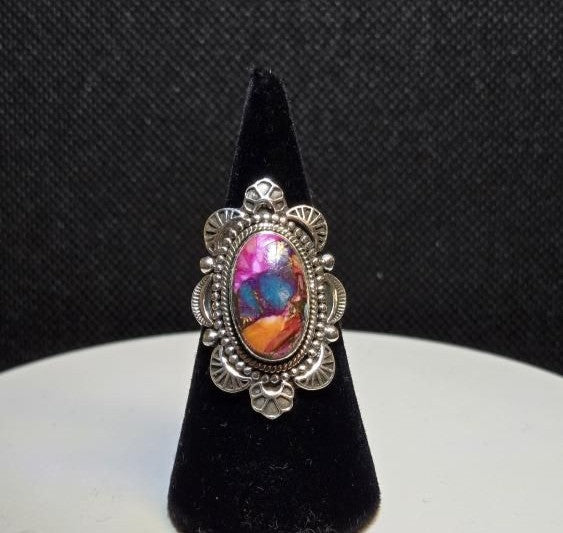 Pink Dahlia Vintage Setting Ring