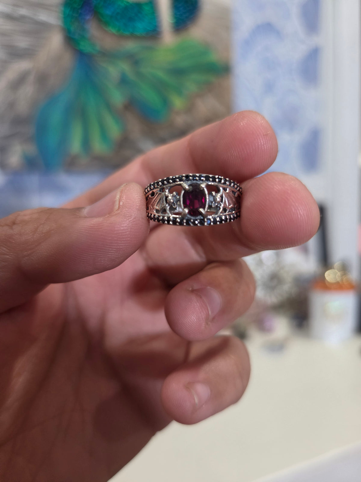 Garnet & Spinel Statement Ring
